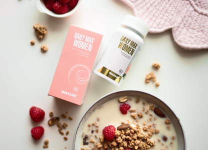 Daily Max Women bottle and box