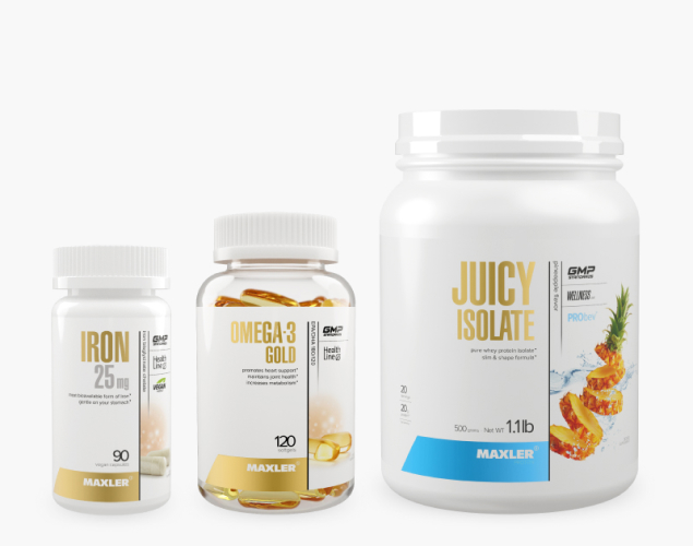 A photo of an active living bundle products.