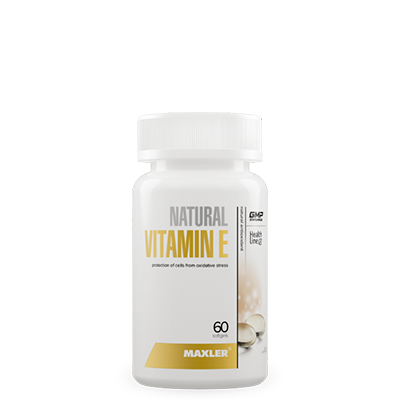 Витамин Е (Natural Vitamin E) 60 гелевых капсул (банка)