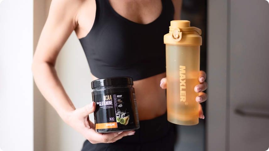 BCAA и глютамин для роста и восстановления мышц от Maxler
