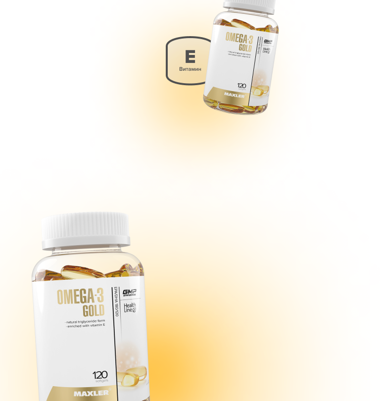 Omega 3 gold баннер мобильный